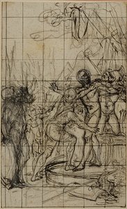 Estudio ampliado para una ilustración en Tácito "Tiberio, o los seis primeros libros de los Anales", Libro 1, Vol. 1