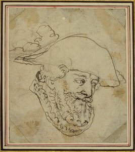 Cabeza de un hombre de Hubert Francois Gravelot