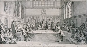 Reunión en la Cámara del Consejo del Guildhall, Ciudad de Londres