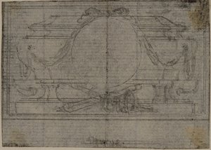 Estudio para En Tête Vignette en Tácito "Tiberio, o Los Seis Primeros Libros de los Anales", Libro IV de Hubert Francois Gravelot