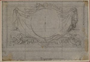 Estudio para En Tête Vignette en Tácito "Tiberio, o Los Seis Primeros Libros de los Anales", Libro V de Hubert Francois Gravelot