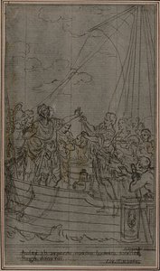 Estudio para "La Pharsale" de Lucain, Canto IX de Hubert Francois Gravelot
