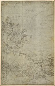 Estudio para "La Pharsale" de Lucain, Canto VII de Hubert Francois Gravelot