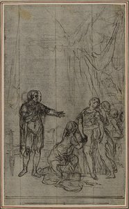 Estudio para "La Pharsale" de Lucain, Canto V
