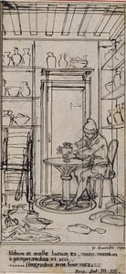 Estudio para la viñeta-frontal de la obra de Poncelot "Principes Generaux pour Servir à l