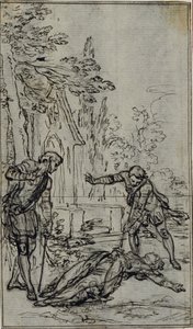Estudio para la viñeta de "La Pucelle d