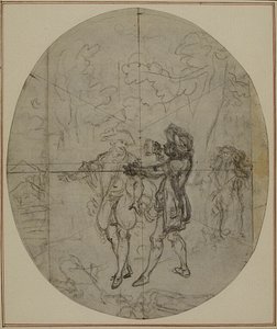 Estudio para una segunda edición, nunca publicada, de "La Partie de Chasse de Henri IV" de Colle, Acto II, Escena 11