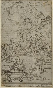 Estudio para una ilustración en Tácito "Tiberio, o Los Seis Primeros Libros de los Anales", Libro IV, Vol. 2, 2º Estudio