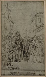 Estudio para una ilustración en Tácito "Tiberio, o Los Seis Primeros Libros de los Anales", Libro III, Vol. 2, 2º Estudio