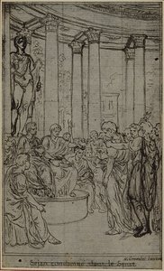 Estudio para una ilustración en Tácito "Tiberio, o Los Seis Primeros Libros de los Anales", Libro V, Vol. 3, 2º Estudio