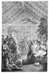 La Asamblea del Invierno, 1885 de Hubert Francois Gravelot