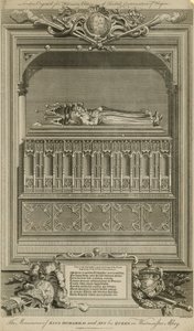 El monumento del Rey Ricardo II y su Reina Ana de Hubert Francois Gravelot