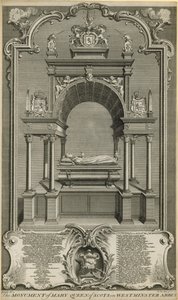 El monumento de María Reina de Escocia de Hubert Francois Gravelot