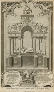 El monumento de la Reina Isabel de Hubert Francois Gravelot