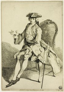 Joven señor sentado de Hubert Francois Gravelot