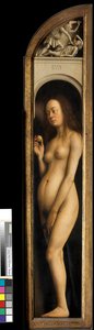 Eva, detalle del ala izquierda del Retablo de Gante de Hubert & Jan van (1390 1441) Eyck
