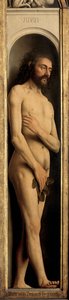 Adán, detalle del ala izquierda del Retablo de Gante de Hubert & Jan van (1390 1441) Eyck