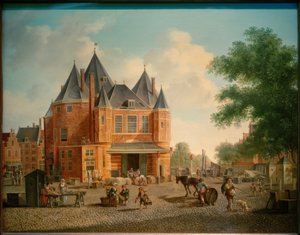 La balanza de San Antonio en el Nieuwmarkt de Ámsterdam