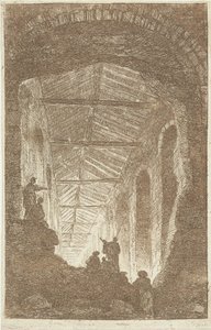 Galería de antigüedades Les Soirees de Rome (título de la serie) Rostros romanos (título de la serie) de Hubert Robert