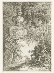 Busto Les Soirees de Rome (título de la serie) Rostros romanos (título de la serie) de Hubert Robert