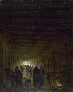 Corredor de la prisión de Saint-Lazare de Hubert Robert