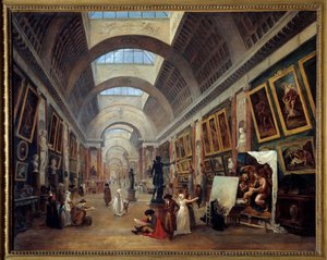 Diseño de la Gran Galería del Louvre de Hubert Robert