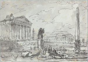 Fantasía en un antiguo Campidoglio de Hubert Robert