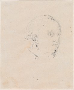 Cabeza de un hombre de Hubert Robert
