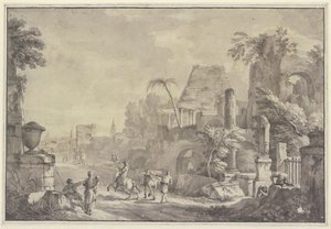 Paisaje heroico de Hubert Robert