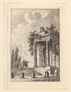 LEscalier aux Quatre Bornes de Hubert Robert