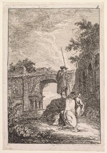 Les Soirées de Rome: El Arco de Triunfo, 1763-1764 de Hubert Robert
