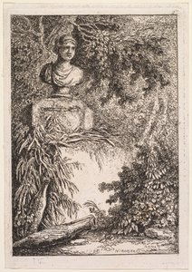 Las Noches de Roma: El Busto, 1764 de Hubert Robert