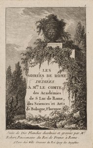Placa Uno de Noches en Roma de Hubert Robert