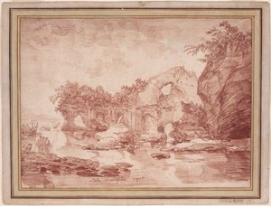 Ruinas junto al mar cerca de Nápoles: la «Scola di Virgilio» de Hubert Robert