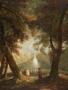 La Gran Fuente en Villa Conti, Frascati, ca. 1761 de Hubert Robert