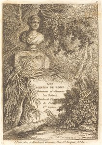 El busto del retrato de Hubert Robert