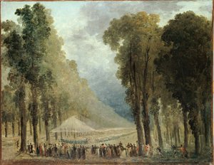 El banquete de los soldados de Hubert Robert