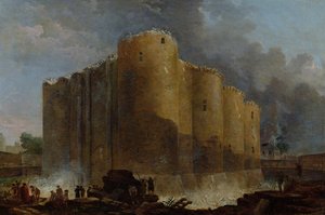 La demolición de la Bastilla, 14 de julio de 1789 de Hubert Robert