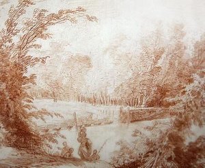 El jardín de la casa de campo de Claude-Henri Watelet en Le Moulin-Joli de Hubert Robert