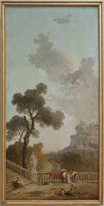 Vista desde una terraza de Hubert Robert