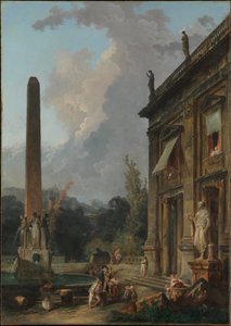 Trovadores errantes de Hubert Robert
