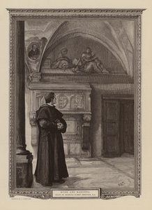 Monje y Virgen (grabado)