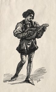 Un trovador de Hubert von Herkomer