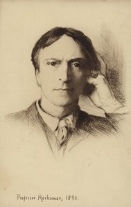 Autorretrato del artista británico Hubert Herkomer