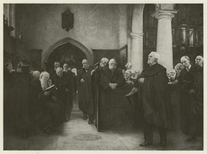 Capilla de la Cartuja (grabado) de Hubert von Herkomer