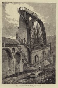 La Gran Rueda de Agua de Laxey, Isla de Man de Hubert von Herkomer