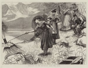 Turistas en los Alpes Bávaros, el Eco