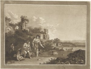 paisaje con ninfas