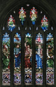 Langport, Todos los Santos, Belham & Co, Hugh Arthur Kennedy, Abraham, Job, David, Moisés y Salomón, 1879 de Hugh Arthur Kennedy