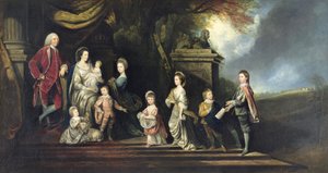John 2º Conde de Egmont (1711-1770) y su familia, c.1770 de Hugh Barron